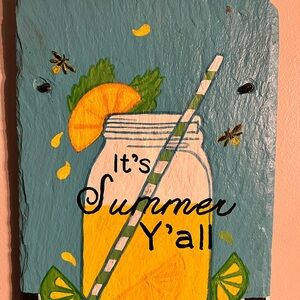 Summer Wall Decor with Lemonade Design